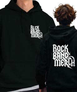 Band Merch Hoodie LEFT BREAST & BACK PRINT