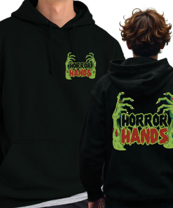 Hoodie Horror Hands Left Breast & Back Print