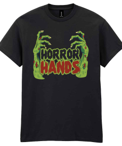 Alternative view of Short Sleeved Black T-Shirt Horror Hands