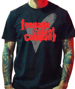 Short Sleeved Black T-Shirt TCC Heart