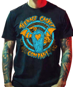 Short Sleeved Black T-Shirt TCC Horsebites 1