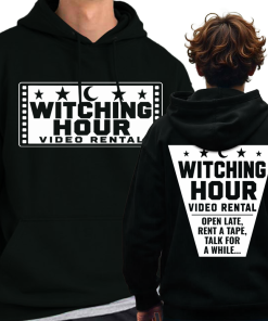 Witching Hour Video Rental Hoodie Front & Back Print Design 2