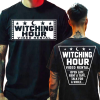 Short Sleeved Black T-Shirt Witching Hour Video Rental Design 1 Front & Back Print